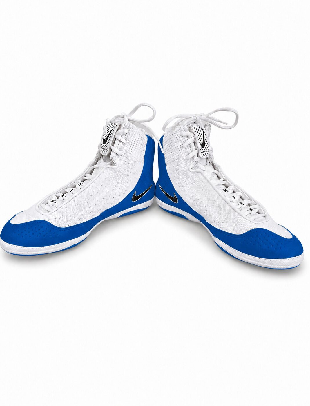 Custom Nike Inflict 4 Wrestling Shoes in Blue, view 3
