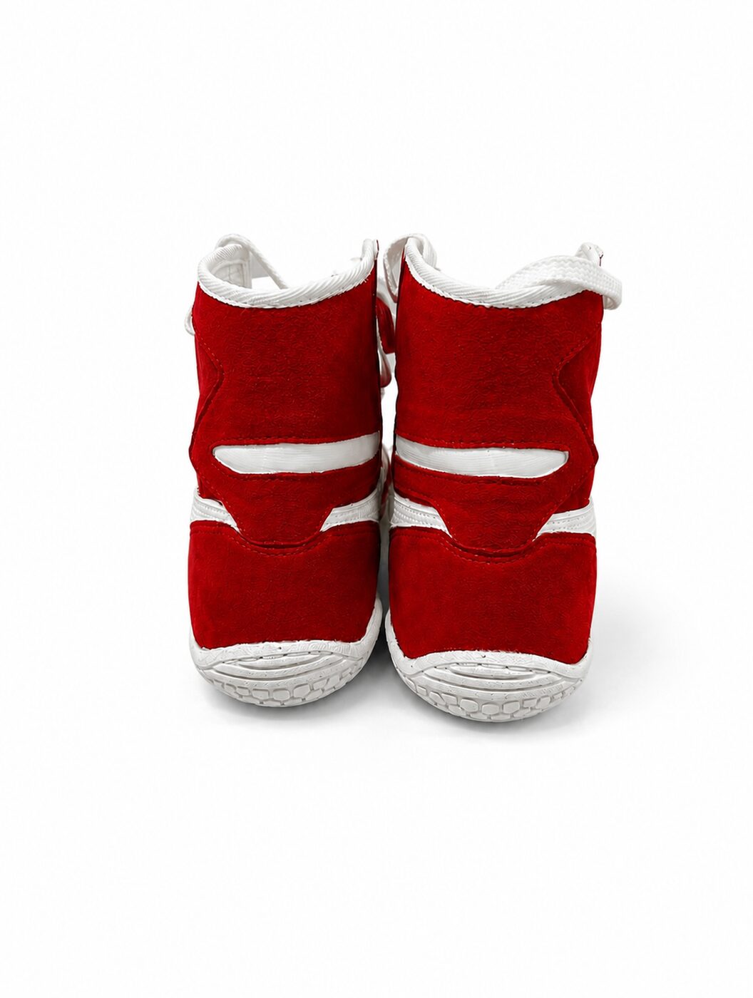 Custom ASICS EX-EO New Gen Wrestling Shoes in Red, view 4