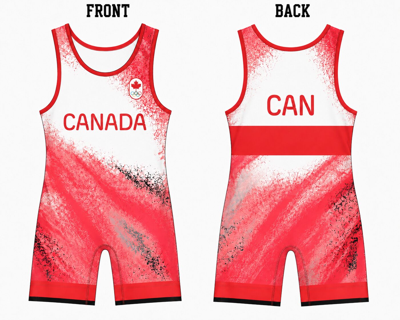 Canada Northern Lights Wrestling Singlet