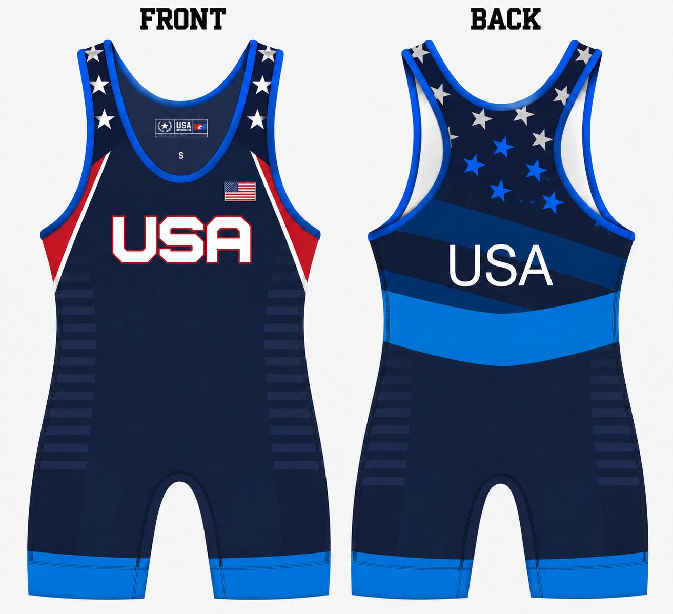 USA Vanguard Wrestling Singlet