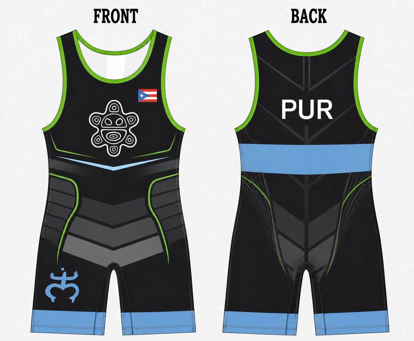 Puerto Rico Caribe Wrestling Singlet