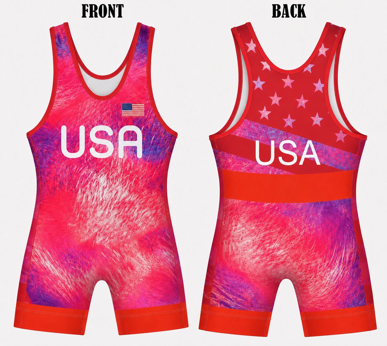 USA Fusion Wrestling Singlet