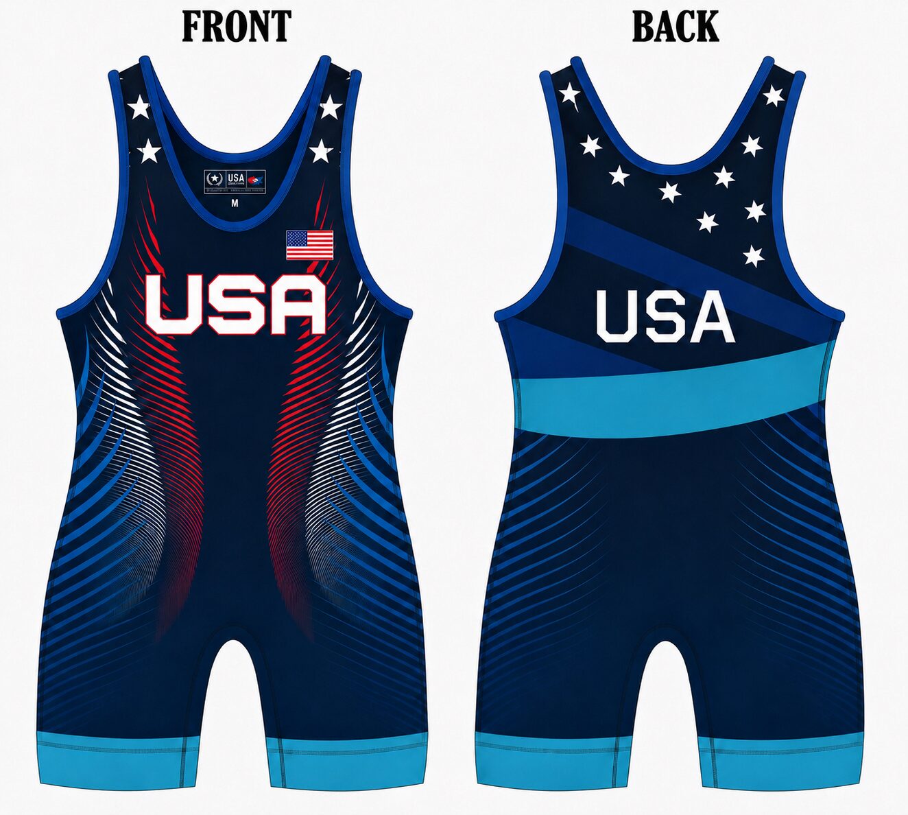 USA Patriot Wrestling Singlet