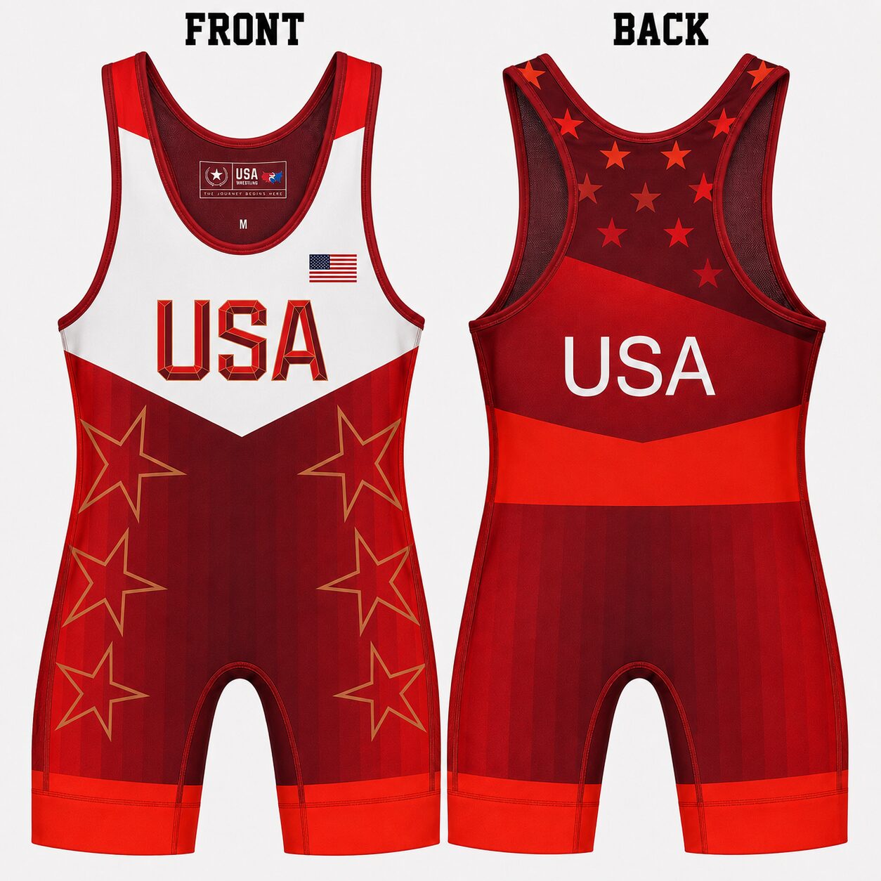 USA Inferno Wrestling Singlet