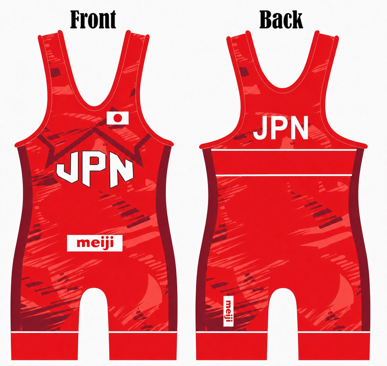 Japan Red Storm Wrestling Singlet