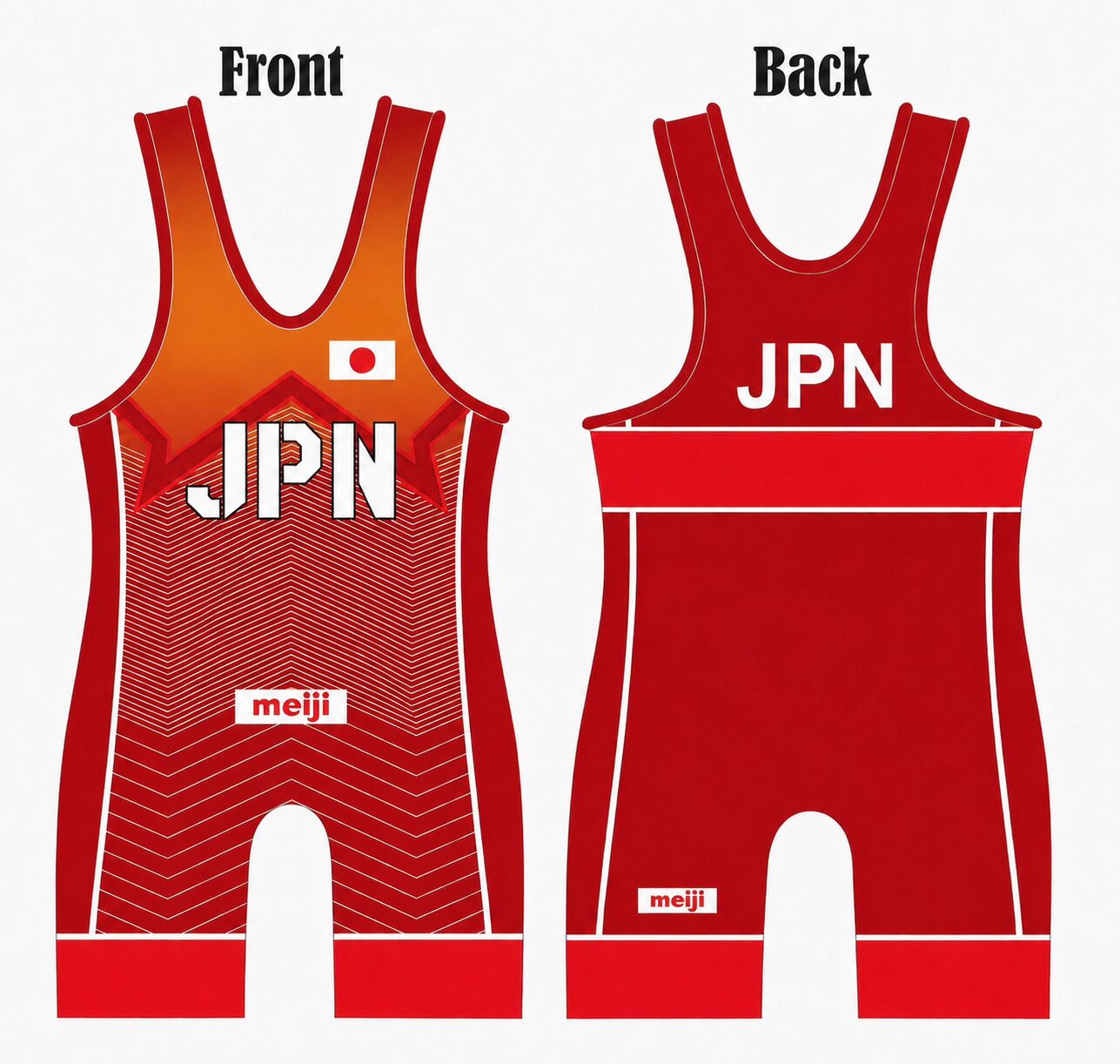 Japan Red Line Wrestling Singlet