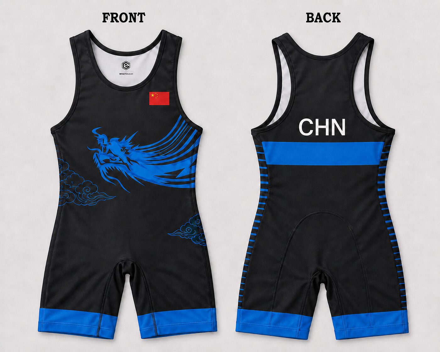 China Shadow Dragon Wrestling Singlet