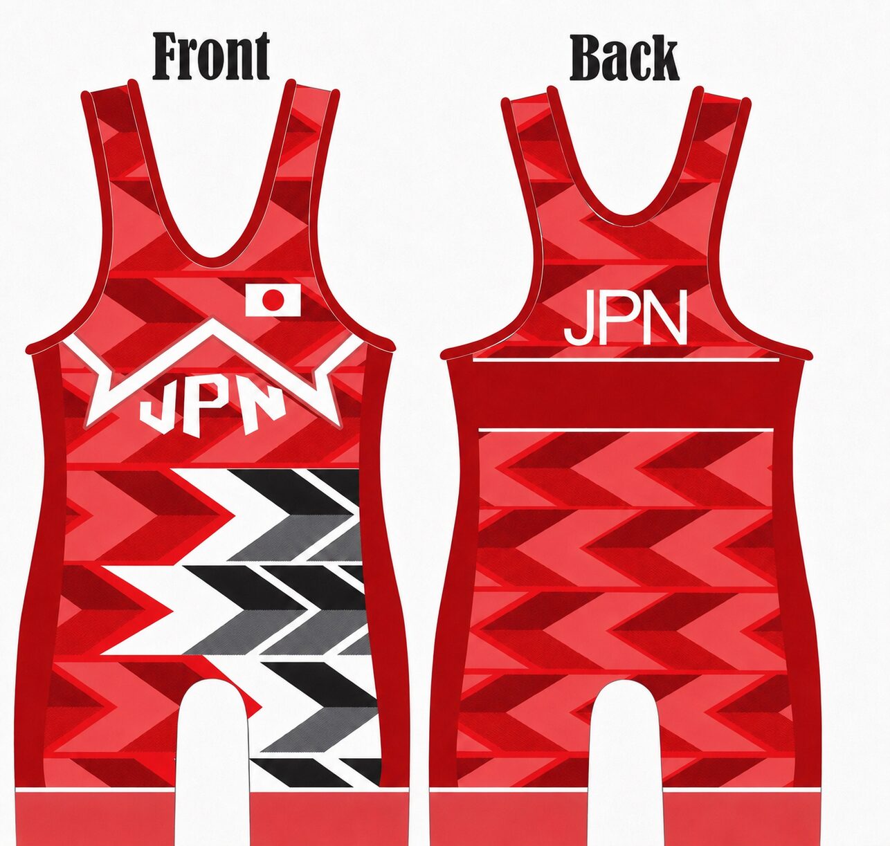 Japan Red Arrow Wrestling Singlet