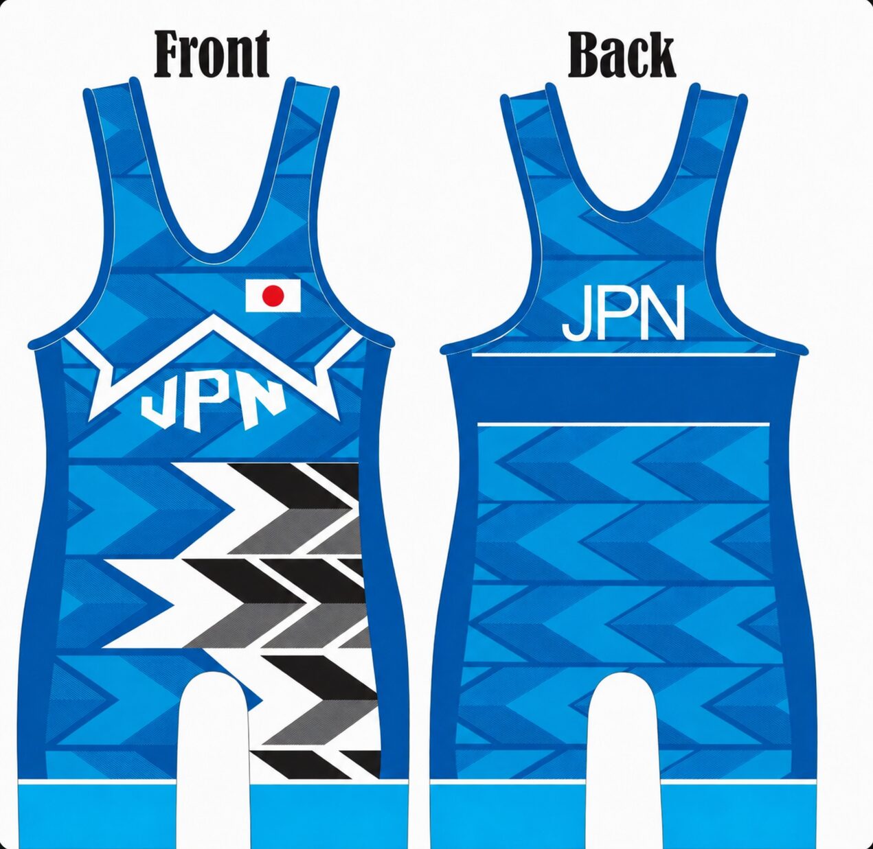 Japan Blue Arrow Wrestling Singlet