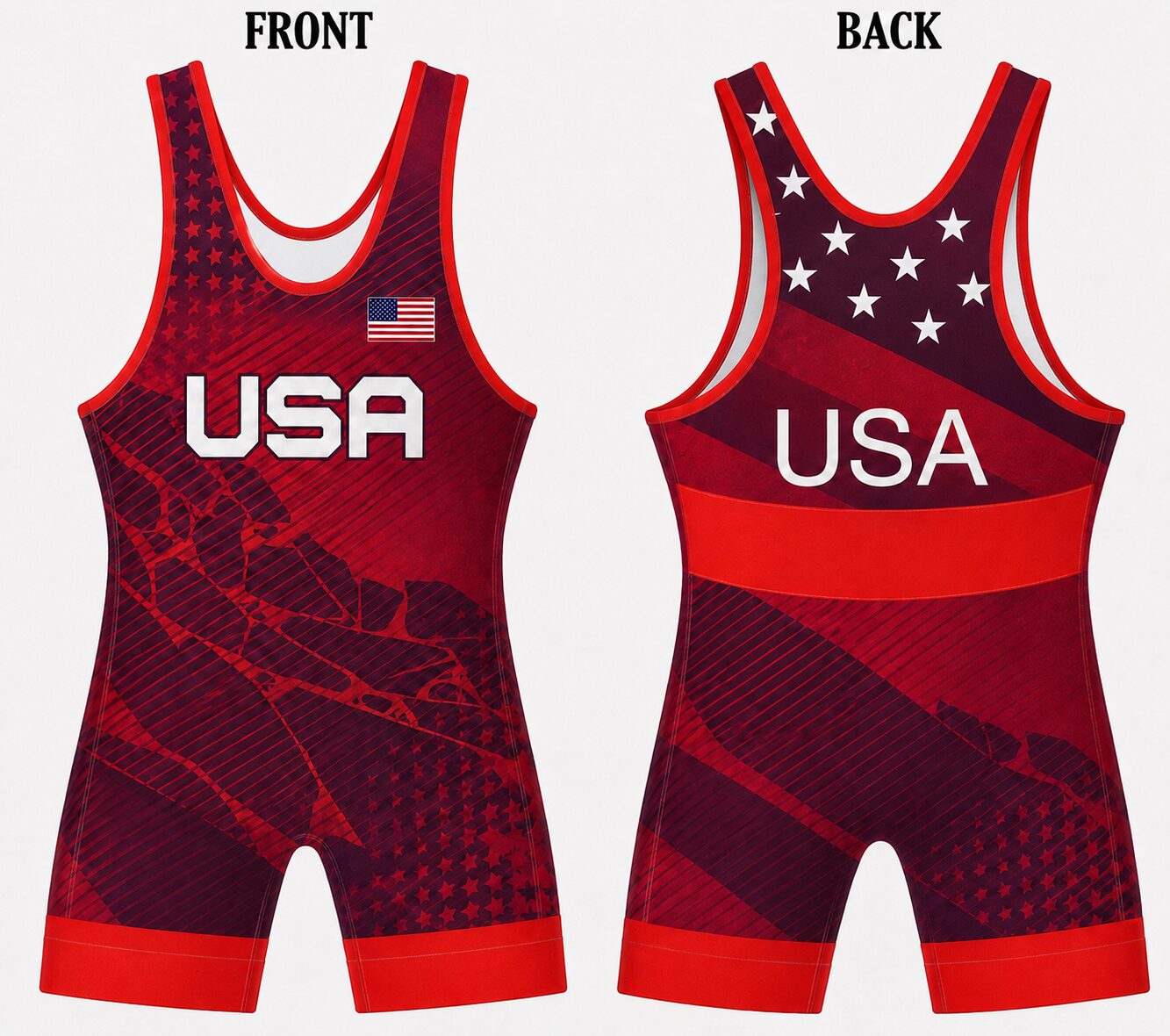 USA Revolution Wrestling Singlet