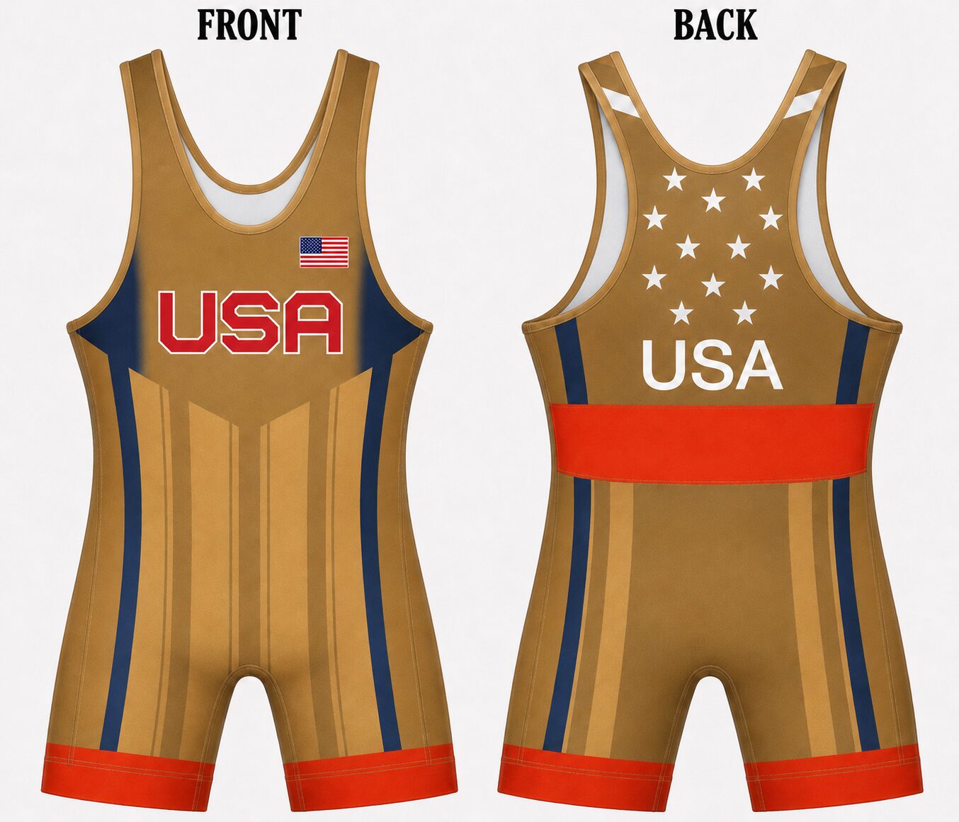 USA Champion Wrestling Singlet