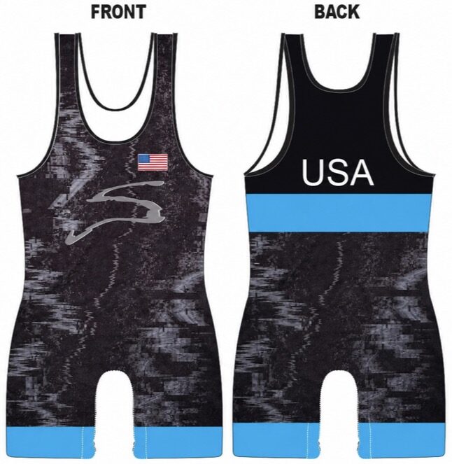 Sunkist Kids Blue Wrestling Singlet
